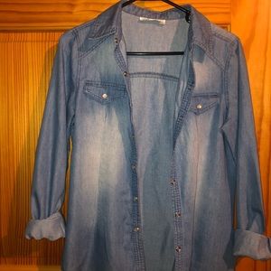Boutique Denim Button-Down